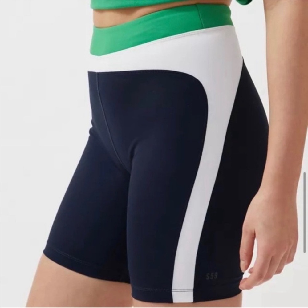 Splits59 Dream High Waist Navy Biker Shorts